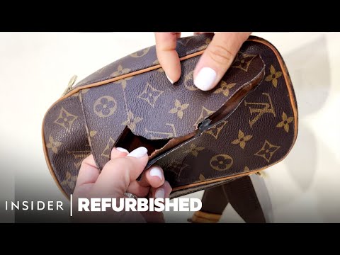 How A Cut Up Louis Vuitton Belt Bag Is Restored | Refurbished | Insider