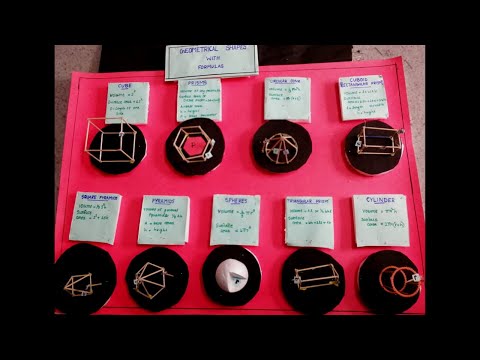 Maths Shapes Project Model | Maths Shapes Names | Shapes model for school project| The4Pillars