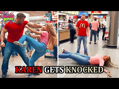KAREN Gets PEPPER SPRAYED After Saying This.. (INSTANT KARMA)
