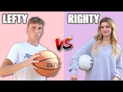 RIGHTY vs  LEFTY Trick Shot Challenge!