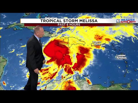 Tropical Storm Melissa poised to become a hurricane