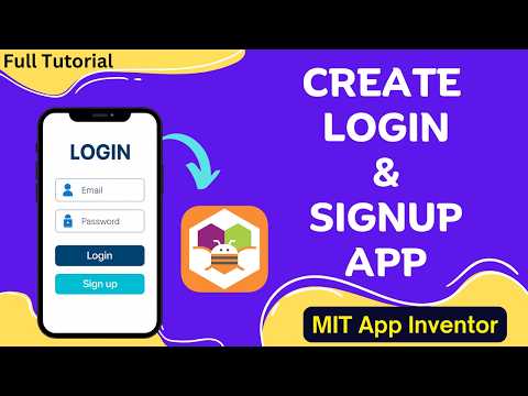 Create Login & Signup App in MIT App Inventor | Step-by-Step Tutorial