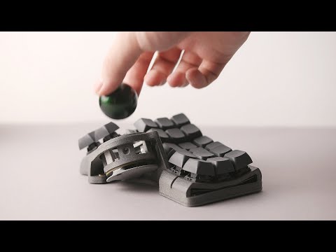 The Charybdis wireless keyboard