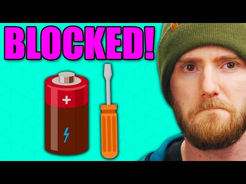 This should be illegal… Battery Repair Blocking