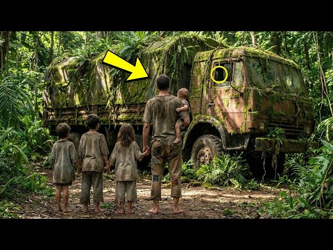 El padre viudo halló con sus hijos un camión indicado en una carta — y al subir, cayó en llanto.