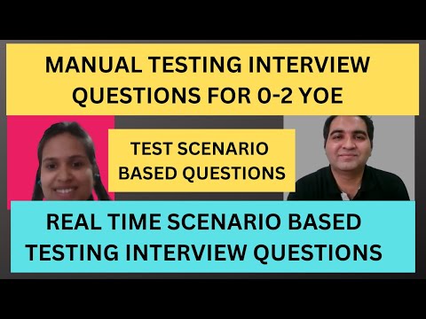 Manual Testing Interview Questions and Answers  - Manual Testing Mock Interview