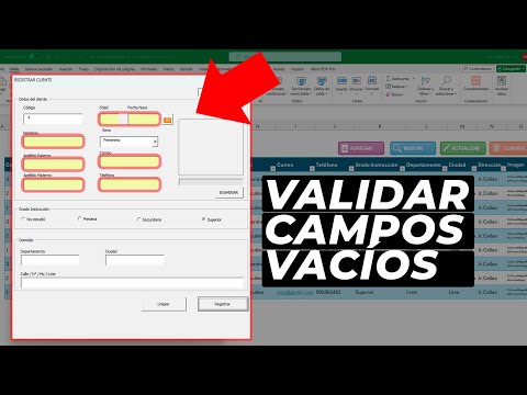 Validar y Cambiar de Color a CAMPOS VACÍOS En Formularios VBA (llenar Campos Obligatorios)