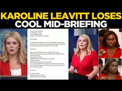 LIVE | Tempers Flare At WH Briefing Over Trump-Epstein Question; Emails Prove Nothing, Leavitt Rages
