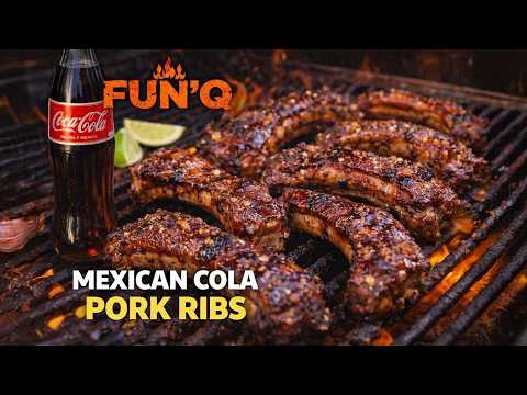 MEXICAN COLA PORK RIBS! Shredded Chicken Tacos, Summer Ceviche, Grilled Oysters | Fun’Q | Flambe!