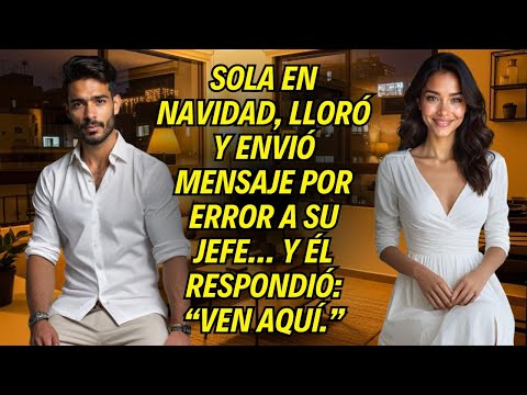 Sola en Navidad, lloró y envió mensaje por error a su jefe… y él respondió: “Ven aquí.”