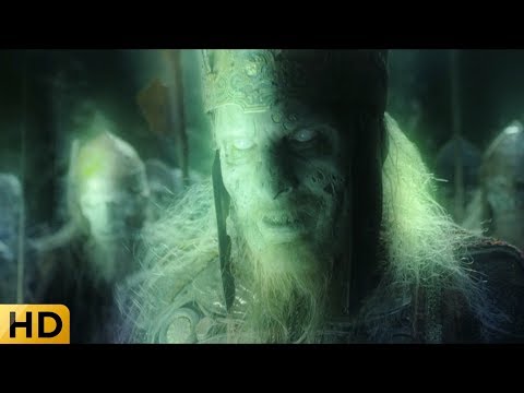 Арагорн призывает мертвых исполнить клятву. Властелин колец: Возвращение короля.