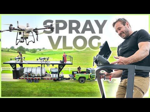 Spraying 25 Acres with T50 Drones: Setup, Flight, & Fuel Mishap!