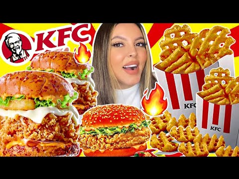 تحدي اللهجة السعودية!!!!🇸🇦🤣 *جربت ساندوتش كنتاكي الجديد الحار نااار* 🔥🍗