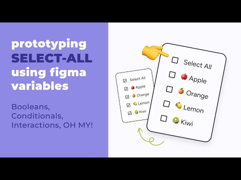 Prototyping "Select All" with Figma Variables