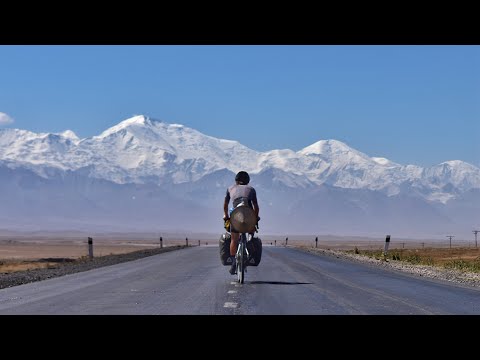 A bivvy, a phone and a drone: cycling home from China.