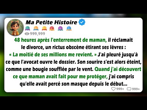 Mon mari a demandé le divorce juste après les funérailles de ma mère pour son argent. Il ne...