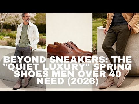 Beyond Sneakers: The "Quiet Luxury" Spring Shoes Men Over 40 Need (2026)