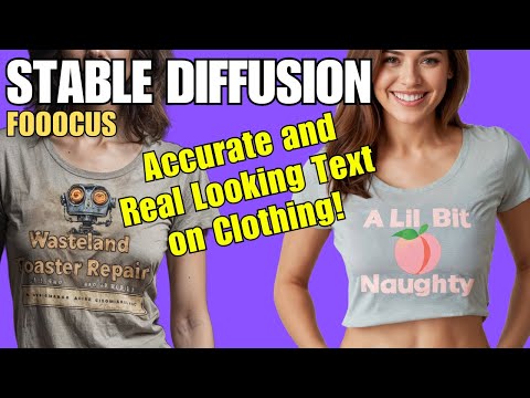 Give Them Custom Shirts! No More Garbage Text - Stable Diffusion