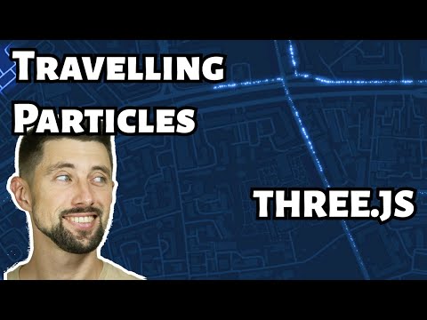 Travelling particles with Three.js #3
