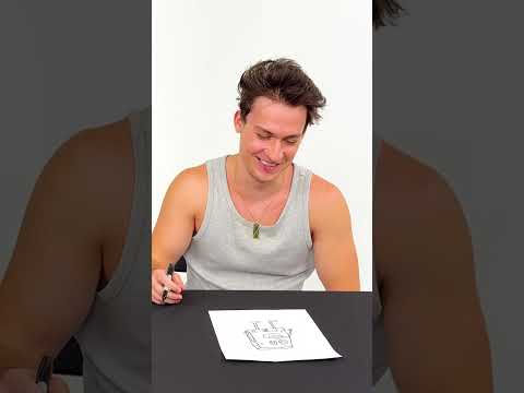 10 Seconds Vs 10 Minutes Drawing!  #vladandchris #shorts