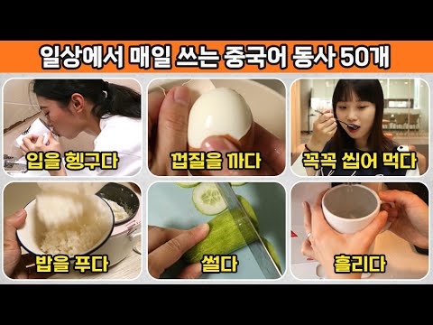 네이티브 중국인이 매일 쓰는 행동관련 동사 50개