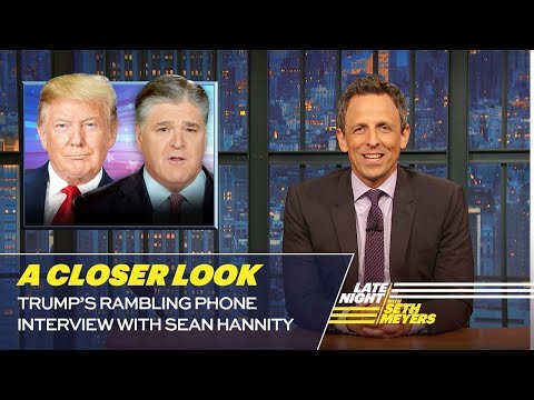 Trump’s Rambling Phone Interview with Sean Hannity: A Closer Look