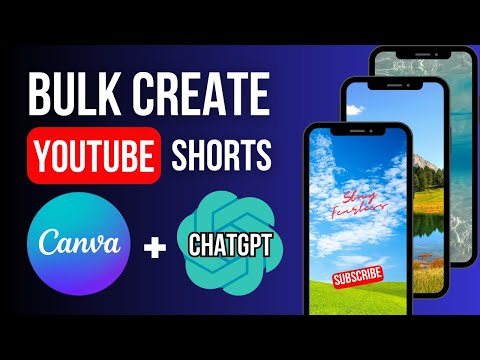 Bulk Create YOUTUBE SHORTS Using CHATGPT, CANVA & GOOGLE SHEETS (Canva PRO Feature)