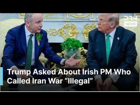 Awkward Moment: Trump Asked About Irish PM's Remarks, Calling Iran War “Illegal” | AC1G