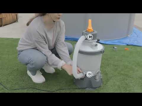 2023 Bestway 800 Gal. Sand Filter Pump Installation for Power Steel Pools