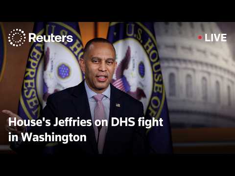 LIVE: House's Jeffries on DHS fight in Washington