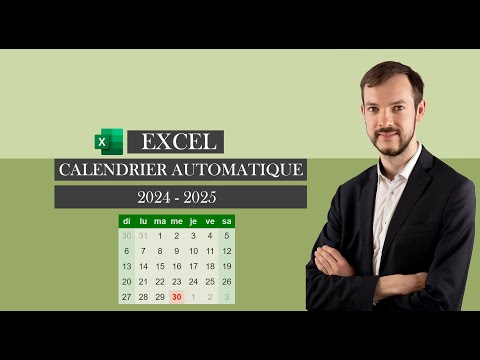 Calendrier Automatique et Personnalisé. A vous de jouer pour le mettre à jour selon vos besoins !