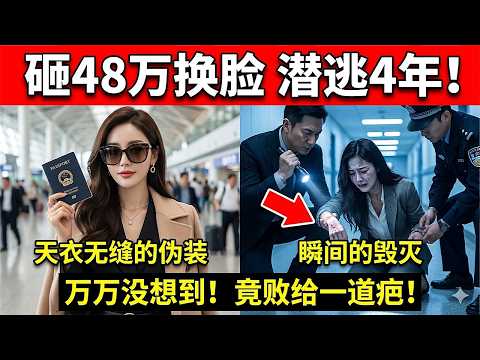 花费48万整容换脸潜逃4年!金融女高管万万没想到,最终竟败在手上的一道切苹果疤痕上…