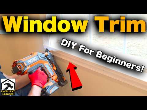 How to Install Interior Window Trim | Fast & Easy DIY For Beginners!