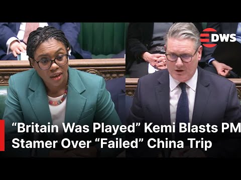 BIG CLASH IN UK PARLIAMENT: Opposition Leader Kemi Badenoch Blasts PM Stamer Over China Trip | AC1E