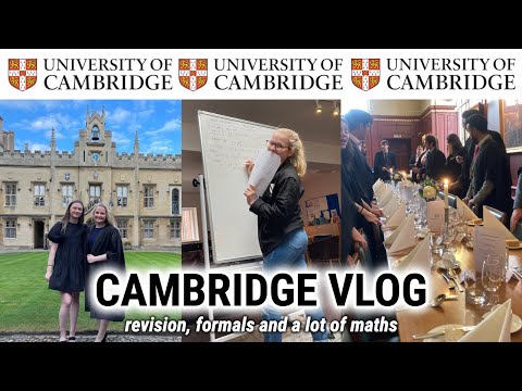 Cambridge Vlog | Revision, Formals and *a lot* of maths (cambridge math student)