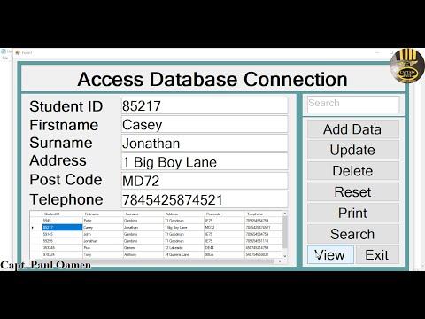 How to Create Visual Basic.Net MS Access Database Connection with Save, and Search - Full Tutorial