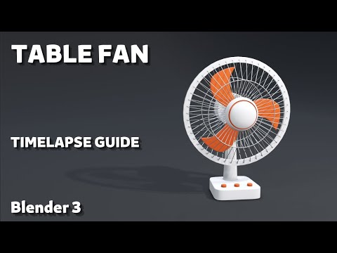table fan modeling in blender 3.0