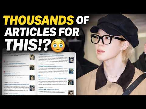 One Airport Appearance, Hundreds of Articles — Jimin’s Impact Is Insane! 🔥