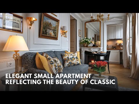 Elegant Small Apartment Reflecting the Beauty of Classic Parisian Homes