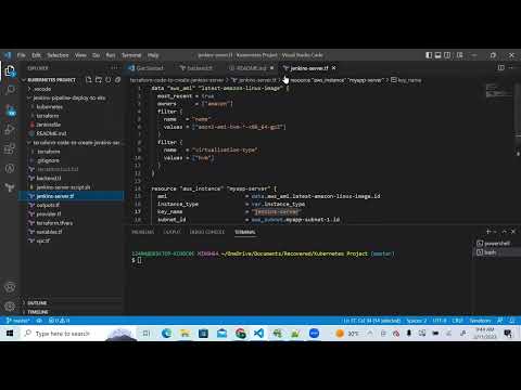 CICD Pipeline to deploy Kubernetes Applications using Terraform, EKS, and Jenkins