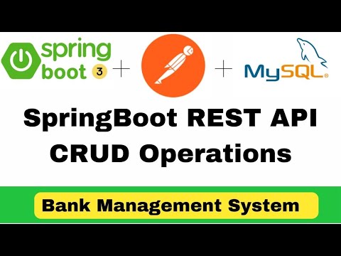 Banking Application | SpringBoot REST API CRUD Operations using Spring Data JPA  #springboottutorial