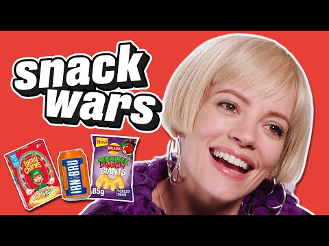 Lily Allen Tries British And American Snacks | Snack Wars
