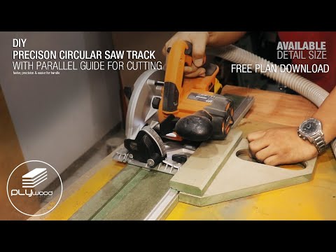 Precision Circular Saw Track with Parallel Guide