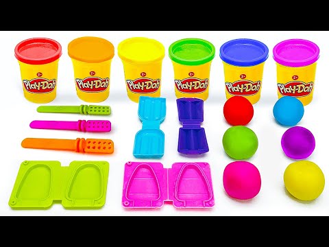 Les couleurs et les formes avec la glace Play Doh | Vidéo pour les tout-petits