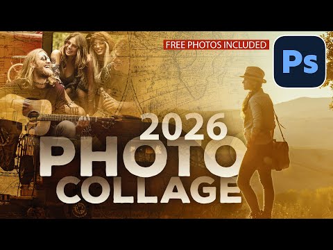 How to Use Adobe’s NEW Free Stock Photos in Photoshop, photo collage tutorial