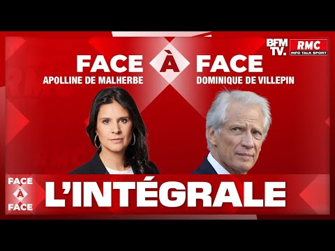 L'interview politique intégrale de Dominique de Villepin, ancien Premier ministre, sur RMC