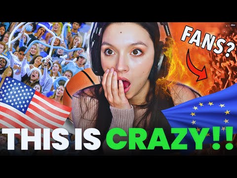 Basketball Fans & Atmosphere: USA vs Europe | REACTION