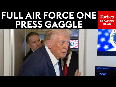 FULL AIR FORCE ONE GAGGLE: Trump Takes Reporters' Questions On Flight To Japan