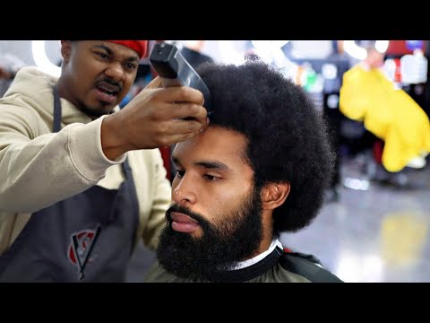 MUST WATCH HAIRCUT TRANSFORMATION: BURST TAPER | FADED BEARD