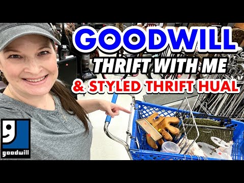 HOME DECOR THRIFTING AT GOODWILL + A STYLED THRIFT HAUL * THRIFT WITH ME